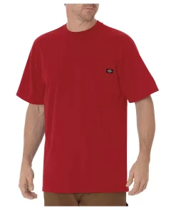 Big & Tall Dickies Classic-Fit Heavyweight Tee -Men's Work Clothing Elegant store 1698213 English Red