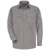Men's Bulwark FR CoolTouch2 Uniform Shirt 1 Men's Bulwark FR CoolTouch2 Uniform Shirt -Men's Work Clothing Elegant store 2407070 Gray