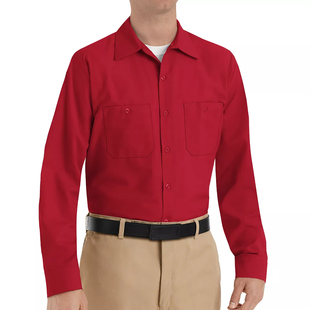 Men's Red Kap Classic-Fit Industrial Button-Down Work Shirt 8 Men's Red Kap Classic-Fit Industrial Button-Down Work Shirt - Image 6