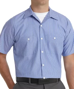 Big & Tall Red Kap Industrial Striped Work Shirt