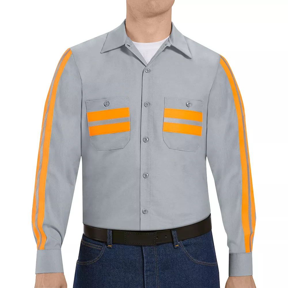 Big & Tall Red Kap Enhanced Visibility Work Shirt 3 Big & Tall Red Kap Enhanced Visibility Work Shirt