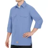 Big & Tall Red Kap Classic-Fit Ripstop Work Shirt -Men's Work Clothing Elegant store 2588714 Light Blue