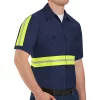 Big & Tall Red Kap Enhanced Visibility Work Shirt 2 Big & Tall Red Kap Enhanced Visibility Work Shirt -Men's Work Clothing Elegant store 2588916 Navy Yellow