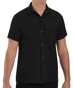Men's Classic-Fit Button-Down Pocket Cook Shirt