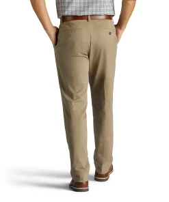 Men's Lee® Performance Series Extreme Comfort Khaki Relaxed-Fit Flat-Front Pants -Men's Work Clothing Elegant store 2917626 ALT