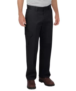 Men's Dickies Flex Relaxed-Fit Straight-Leg Cargo Pants -Men's Work Clothing Elegant store 2999413 Black