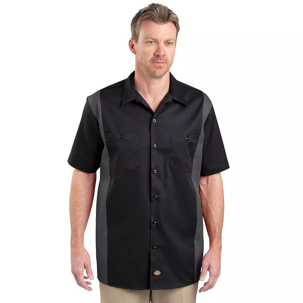 Men's Dickies Regular-Fit Colorblock Button-Down Work Shirt 5 Men's Dickies Regular-Fit Colorblock Button-Down Work Shirt - Image 3
