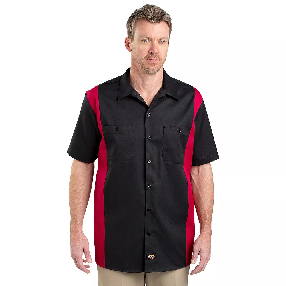 Men's Dickies Regular-Fit Colorblock Button-Down Work Shirt 3 Men's Dickies Regular-Fit Colorblock Button-Down Work Shirt