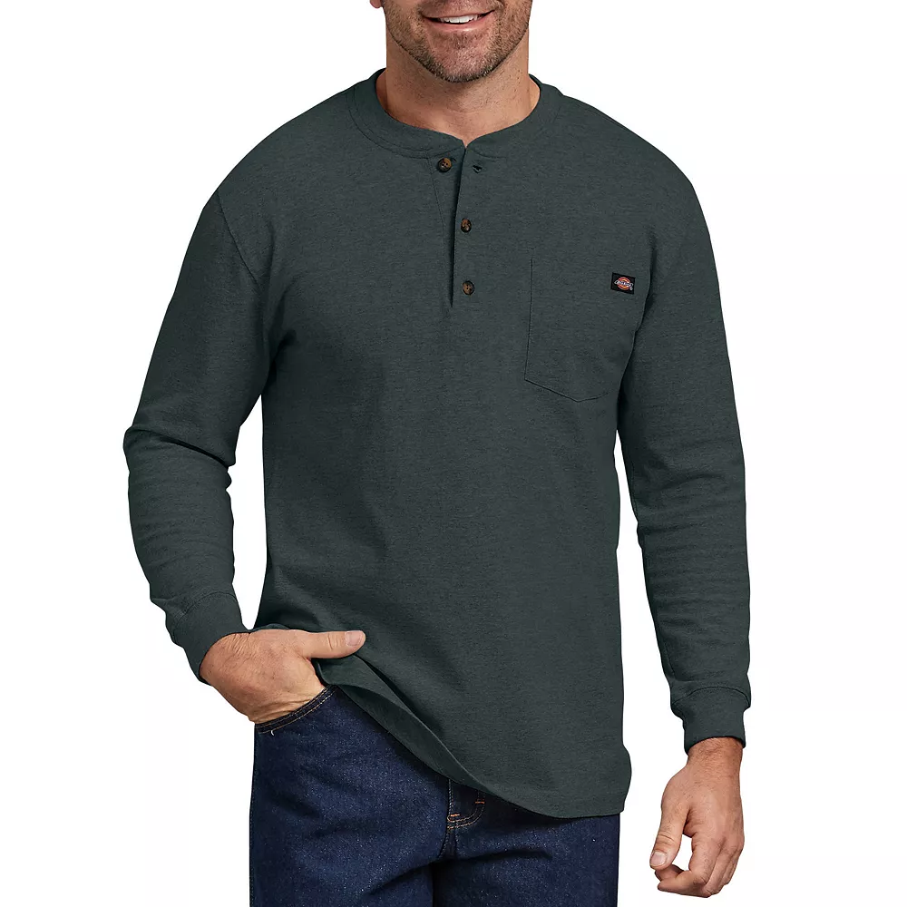 Men's Dickies Heavyweight Henley 3 Men's Dickies Heavyweight Henley