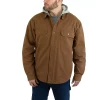 Men's Wolverine Overman Hooded Shirt Jacket -Men's Work Clothing Elegant store 3693550 Chestnut