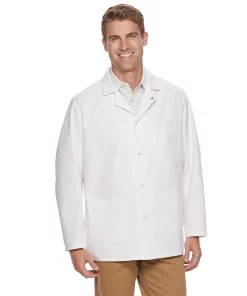 Men's Red Kap Gripper-Front Short Butcher Coat