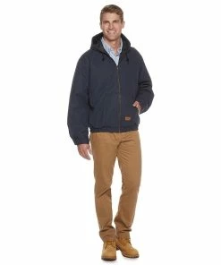 Men's Red Kap Blended Duck Zip-Front Hooded Jacket -Men's Work Clothing Elegant store 3711764 ALT9