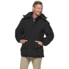 Men's Red Kap Hooded Heavyweight Parka -Men's Work Clothing Elegant store 3711808 Black