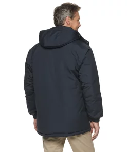 Men's Red Kap Hooded Heavyweight Parka -Men's Work Clothing Elegant store 3711808 Navy ALT