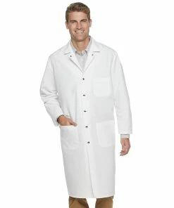 Men's Red Kap Snap Front Spun Polyester Butcher Coat