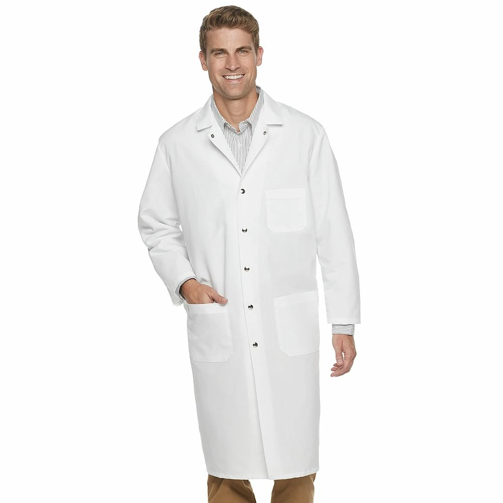 Men's Red Kap Snap Front Spun Polyester Butcher Coat 3 Men's Red Kap Snap Front Spun Polyester Butcher Coat
