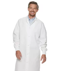 Men's Red Kap Pocketless Butcher Coat with Knit Cuffs