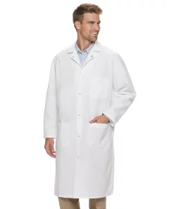 Men's Red Kap Zipper Front Spun Polyester Butcher Coat