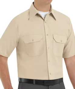 Men's Red Kap Solid Dress Uniform Shirt