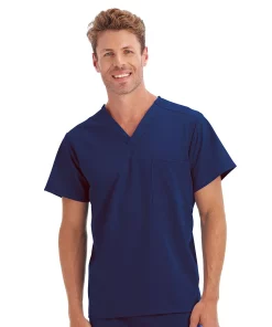 Big & Tall Unisex Jockey® 1-Pocket Scrub Top 14 Big & Tall Unisex Jockey® 1-Pocket Scrub Top -Men's Work Clothing Elegant store 3798444 Blue