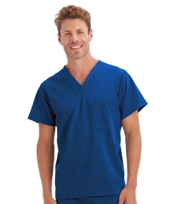 Big & Tall Unisex Jockey® 1-Pocket Scrub Top 12 Big & Tall Unisex Jockey® 1-Pocket Scrub Top -Men's Work Clothing Elegant store 3798444 New Blue