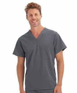 Big & Tall Unisex Jockey® 1-Pocket Scrub Top 11 Big & Tall Unisex Jockey® 1-Pocket Scrub Top -Men's Work Clothing Elegant store 3798444 New Gray