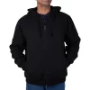 Men's Smith's Workwear Sherpa-Lined Fleece Jacket -Men's Work Clothing Elegant store 4015823 Black