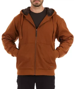 Men's Smith's Workwear Sherpa-Lined Fleece Jacket 15 Men's Smith's Workwear Sherpa-Lined Fleece Jacket -Men's Work Clothing Elegant store 4015823 Camel Brown