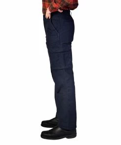 Men's Smith's Workwear Stretch Fleece-Lined Canvas Cargo Pant -Men's Work Clothing Elegant store 4015825 ALT2
