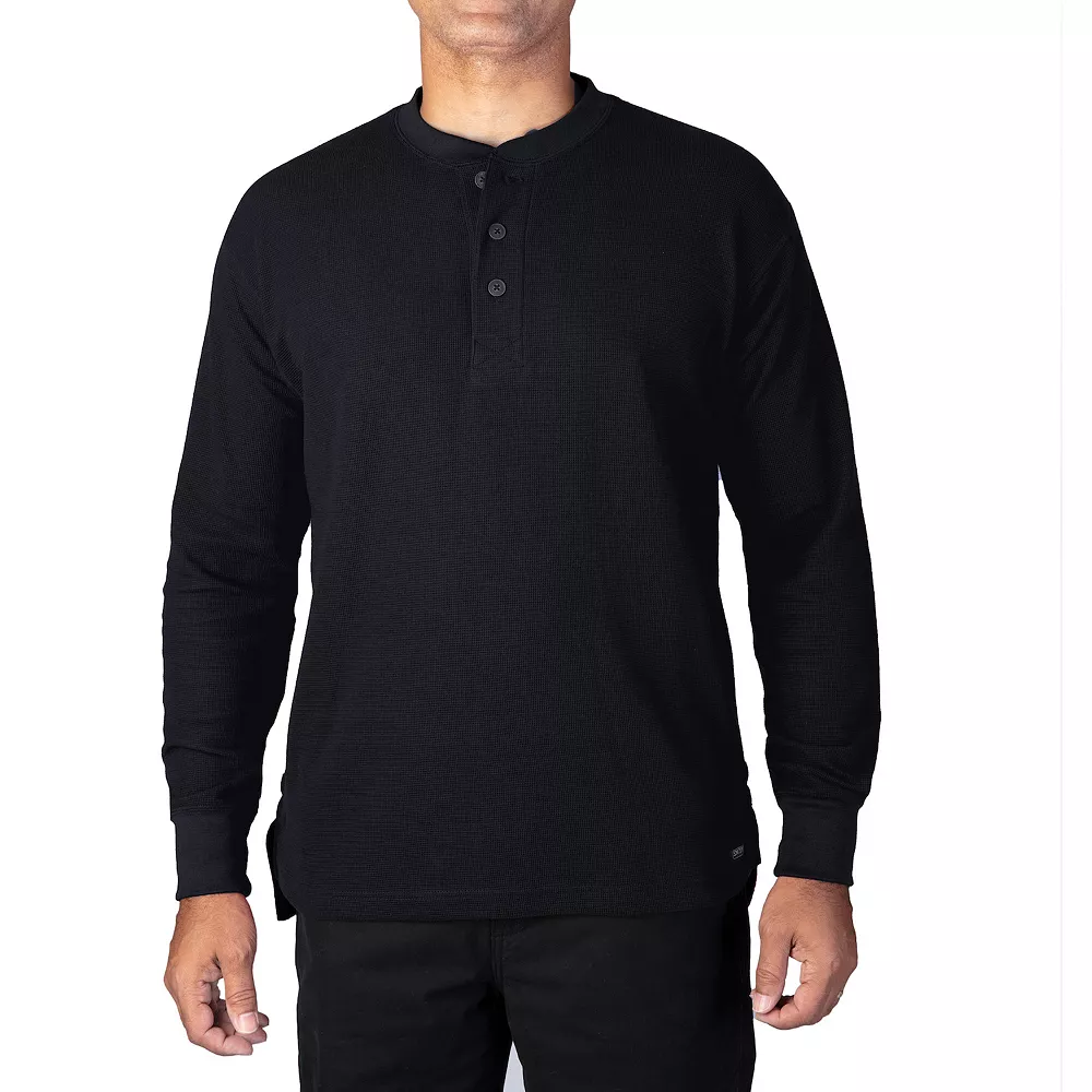 Men's Smith's Workwear Mini-Thermal Knit Henley 4 Men's Smith's Workwear Mini-Thermal Knit Henley - Image 2