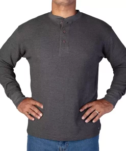 Men's Smith's Workwear Mini-Thermal Knit Henley