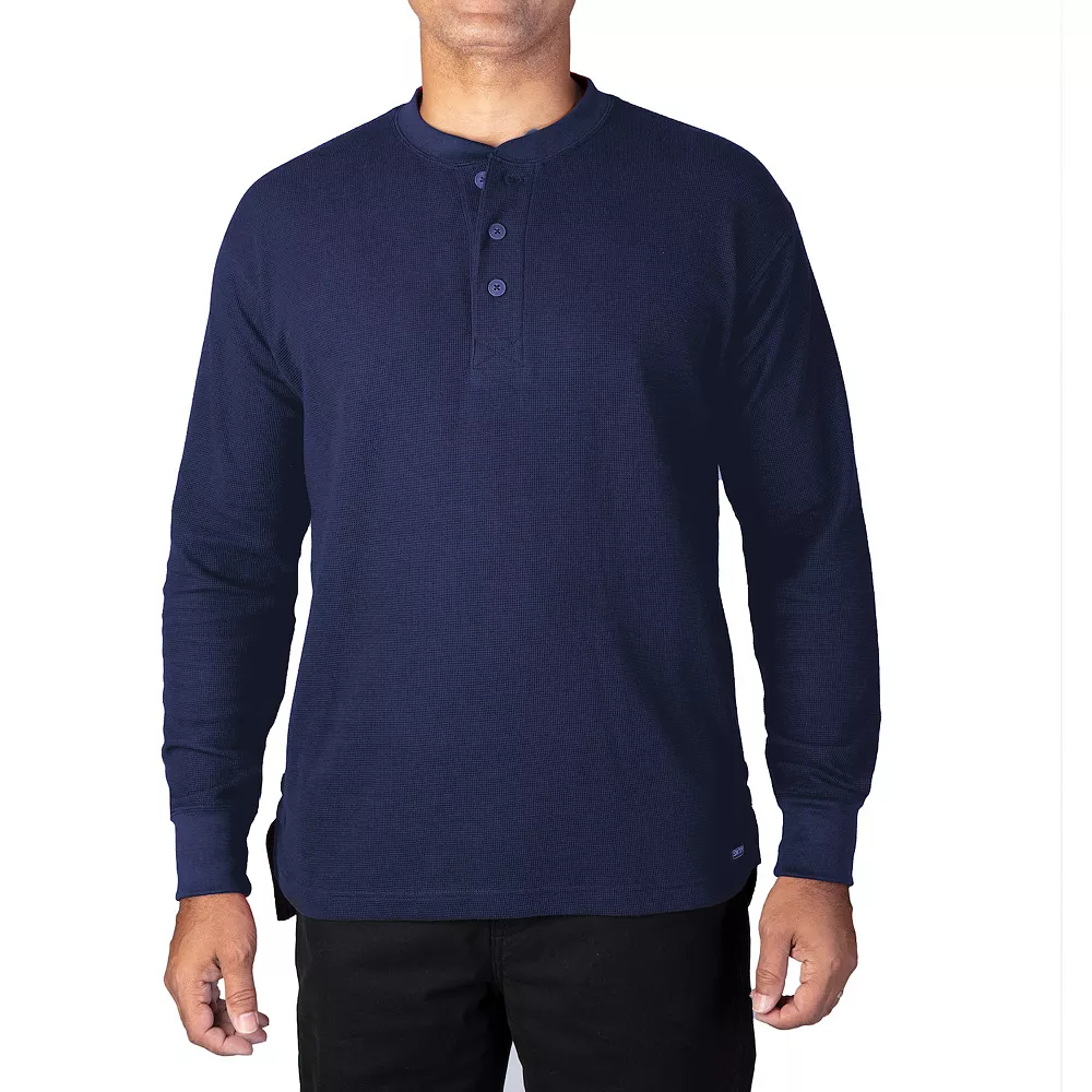 Men's Smith's Workwear Mini-Thermal Knit Henley 6 Men's Smith's Workwear Mini-Thermal Knit Henley - Image 4