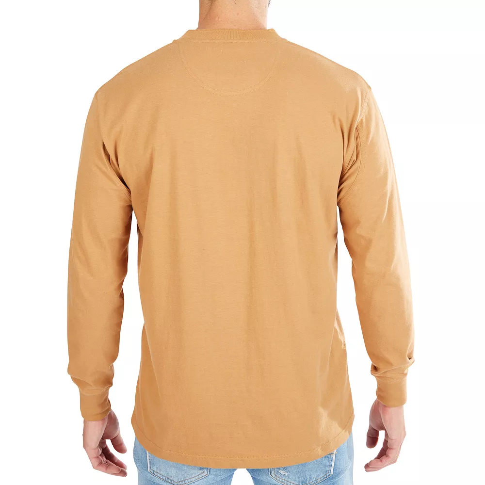 Men's Smith's Workwear Extended Tail Pocket Henley 11 Men's Smith's Workwear Extended Tail Pocket Henley - Image 9