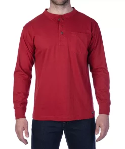Men's Smith's Workwear Extended Tail Pocket Henley