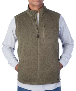 Men's Smith's Workwear Full-Zip Sweater Fleece Vest