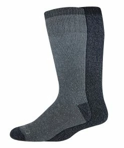Men's Dickies 2-pack Heavyweight Charcoal-Fiber Thermal Crew Socks