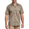 Big & Tall Dickies Button-Down Work Shirt -Men's Work Clothing Elegant store 4810248
