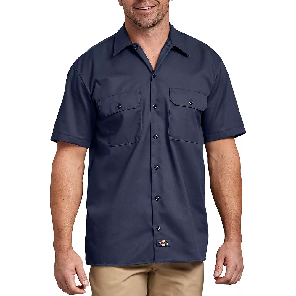 Big & Tall Dickies Button-Down Work Shirt 3 Big & Tall Dickies Button-Down Work Shirt