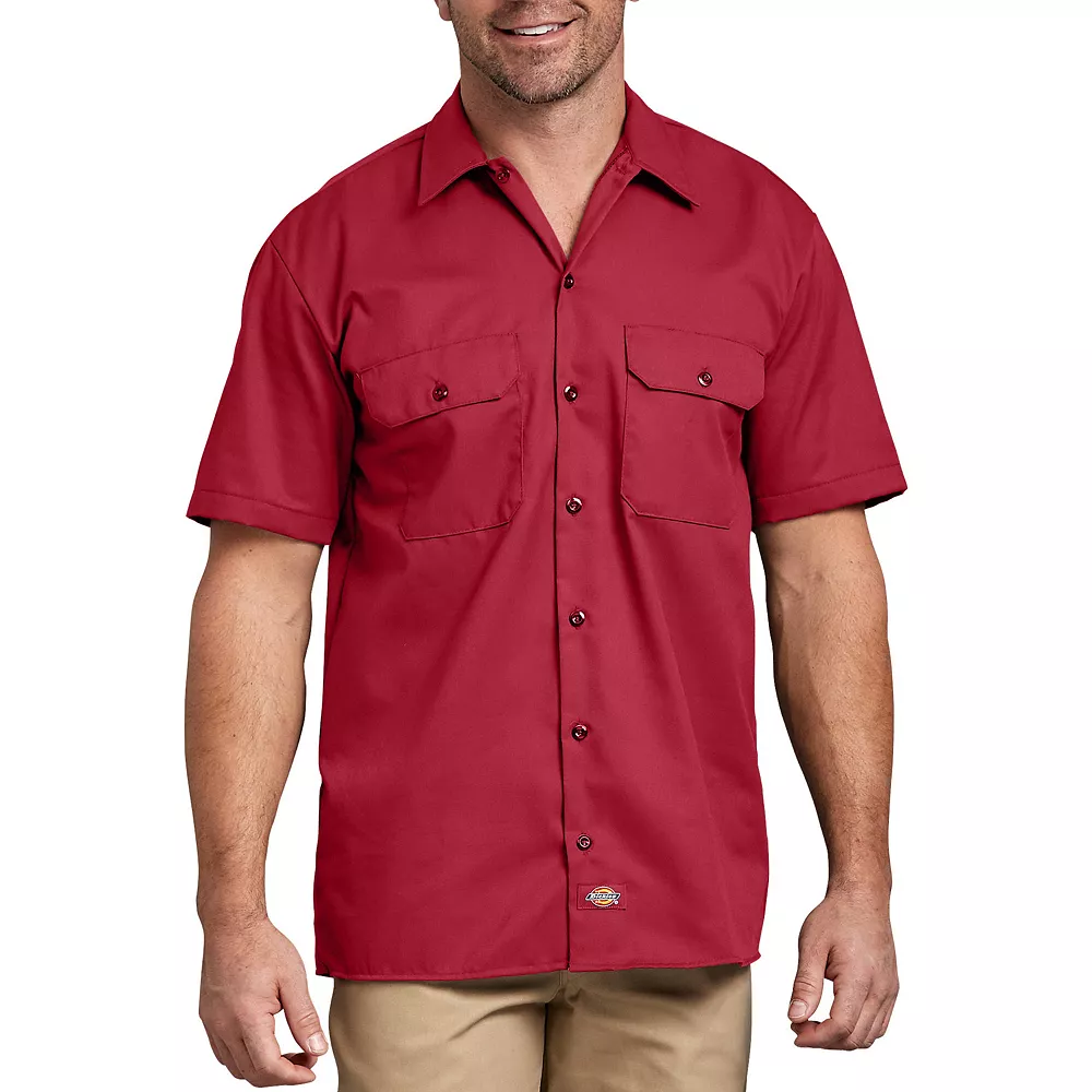 Big & Tall Dickies Button-Down Work Shirt 3 Big & Tall Dickies Button-Down Work Shirt
