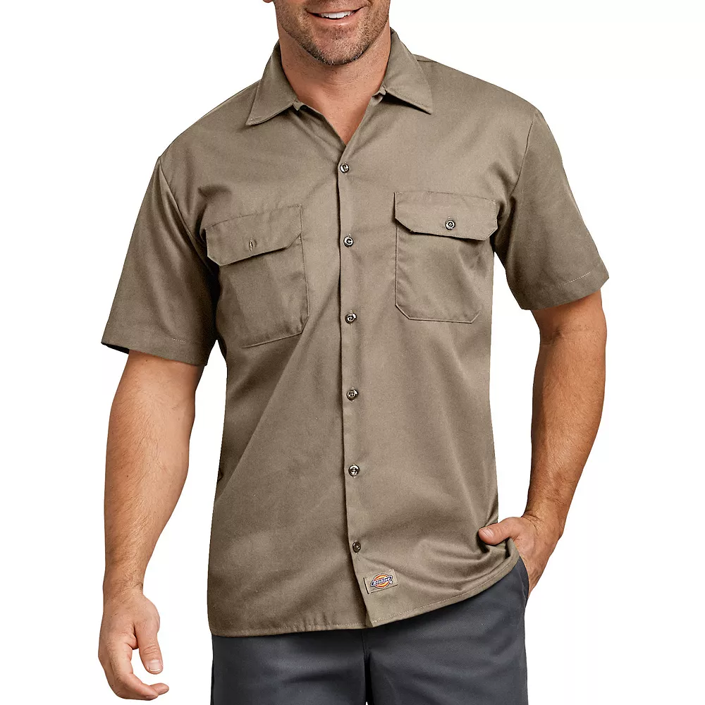 Big & Tall Dickies FLEX Relaxed-Fit Twill Button-Down Work Shirt 4 Big & Tall Dickies FLEX Relaxed-Fit Twill Button-Down Work Shirt - Image 2