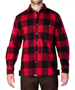 Men's Smith's Workwear Relaxed-Fit Buffalo Plaid Flannel Button-Down Shirt